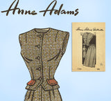 Anne Adams 4508: 1950s Misses Skirt & Weskit Sz 32 B Vintage Sewing Pattern - Vintage4me2