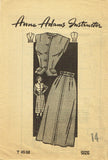 Anne Adams 4508: 1950s Misses Skirt & Weskit Sz 32 B Vintage Sewing Pattern - Vintage4me2