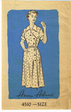 1950s Vintage Anne Adams Sewing Pattern 4510 Misses Surplice Dress Sz 36 Bust