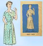 1950s Vintage Anne Adams Sewing Pattern 4510 Misses Surplice Dress Sz 36 Bust
