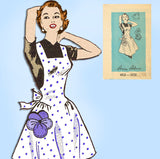 1950s Vintage Anne Adams Sewing Pattern 4521 Misses Full Bib Apron Size MED