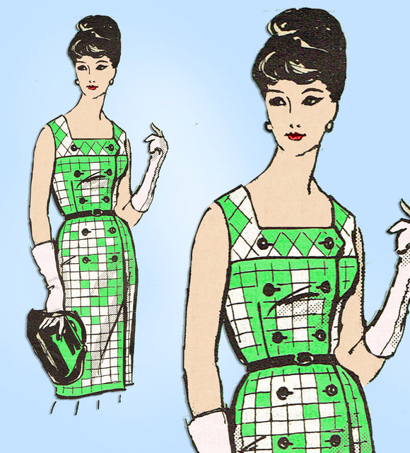 Anne Adams 4524: 1960s Misses Sun Dress Sz 39 Bust Vintage Sewing Pattern  - Vintage4me2