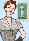 Anne Adams 4532: 1950s Misses Cape Dress Size 36 Bust Vintage Sewing Pattern - Vintage4me2