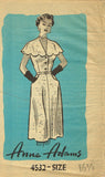 Anne Adams 4532: 1950s Misses Cape Dress Size 36 Bust Vintage Sewing Pattern - Vintage4me2