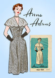 Anne Adams 4532: 1950s Misses Cape Dress Size 36 Bust Vintage Sewing Pattern - Vintage4me2