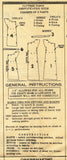 Anne Adams 4588: 1940s Mother/Daughter Nightgown Size Med Vintage Sewing Pattern