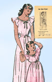 Anne Adams 4588: 1940s Mother/Daughter Nightgown Size Med Vintage Sewing Pattern - Vintage4me2