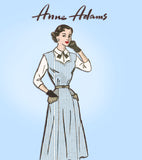 Anne Adams 4589: 1950s Misses Sweetheart Jumper 30B Vintage Sewing Pattern - Vintage4me2