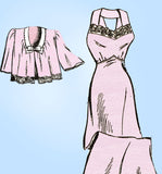 s Cut Nightgown Sz 30 B Vintage Sewing Pattern -Vintage4me2