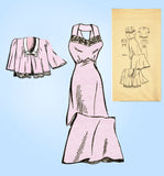 s Cut Nightgown Sz 30 B Vintage Sewing Pattern -Vintage4me2