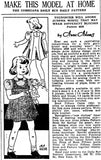 Anne Adams 4658: 1930s Toddler Girls Jumper Dress Size 6 Vintage Sewing Pattern