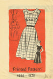 Anne Adams 4666: 1950s Misses Jumper Dress Size 37 Bust Vintage Sewing Pattern - Vintage4me2