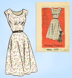 Anne Adams 4666: 1950s Misses Jumper Dress Size 37 Bust Vintage Sewing Pattern - Vintage4me2