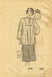 Anne Adams 4782: 1950s Misses Smock Sz 32 34 Bust Vintage Sewing Pattern - Vintage4me2