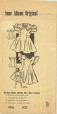 1940s Original Vintage Anne Adams Pattern 4856 Little Girls Princess Dress Sz 8