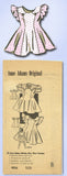 1940s Original Vintage Anne Adams Pattern 4856 Little Girls Princess Dress Sz 8