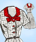 Anne Adams 4936: 1960s Vintage Sewing Pattern Complete  Plus Size Day Dress 41 Bust Darling Neckline Vintage4me2