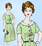 Anne Adams 4973: 1960s Misses Day Dress Sz 35 Bust Vintage Sewing Pattern - Vintage4me2
