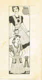 Anne Adams 4981: 1930s Misses Farm Kitchen Apron 40-42 B Vintage Sewing Pattern - Vintage4me2
