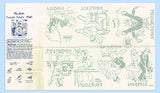 1940s Vintage Alice Brooks Embroidery Transfer 6946 Uncut X-Stitch Sailor DOW Tea Towels