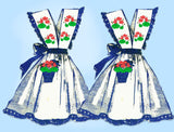 Alice Brooks 7027: 1940s Uncut Misses Embroidered Apron Vintage Sewing Pattern