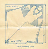 Alice Brooks 7302: 1940s Uncut Misses Embroidered Apron Vintage Sewing Pattern