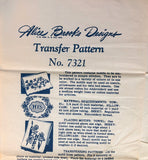 1940s Vintage Alice Brooks Embroidery Transfer 7321 Uncut His Hers Pillowcases