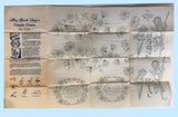 1940s Vintage Alice Brooks Embroidery Transfer 7321 Uncut His Hers Pillowcases