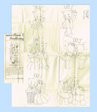 1950s Anne Cabot Embroidery Transfer 5095 Uncut Honeymoon Kitten Tea Towel Set