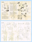 1950s Vintage Anne Cabot Embroidery Transfer 5375 Uncut Baby Crib Set Pattern