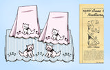 1950s Vintage Anne Cabot Embroidery Transfer 5489 Uncut Baby Crib Set Pattern