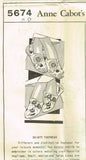 1940s Original Vintage Mail Order Sewing Pattern 5674 Uncut Misses Embroidered Slippers SM MED LG - Vintage4me2