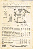 1940s Vintage Advance Sewing Pattesrn 4093 Teen Misses Dress Size 30 Bust
