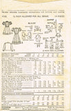 Advance 4182: 1940s Toddler Girls Pinafore Dress Sz 6 Vintage Sewing Pattern