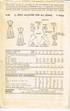 1940s Vintage Advance Sewing Pattern 5140 Uncut Misses Bias Cut Dress Sz 34 B