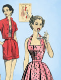 1950s Vintage Advance Sewing Pattern 6394 Misses Halter Top Shorts Skirt Sz 32 B - Vintage4me2