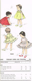 1950s Vintage Advance Sewing Pattern 8220 Toddler Girls Dress and Jumper Size 1 - Vintage4me2