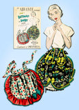 1950s Vintage Advance Sewing Pattern Uncut Misses Button and Bows Apron Fits All