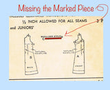 Advance 2567: 1940s Lovely Misses WWII Slip Size 32 Bust Vintage Sewing Pattern