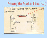 Advance 2567: 1940s Lovely Misses WWII Slip Size 32 Bust Vintage Sewing Pattern