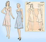 Advance 2567: 1940s Lovely Misses WWII Slip Size 32 Bust Vintage Sewing Pattern