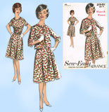 1960s Vintage Advance Sewing Pattern 2951 Uncut Easy Misses Dress Sz 38 Bust