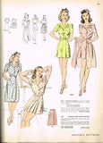 1940s Vintage Advance Sewing Pattern 3023 Cute WWII Misses Playsuit & Skirt 32B