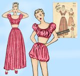 Advance 4241: 1940s Misses 2 Piece Playsuit & Skirt Sz 30B Vintage Sewing Pattern