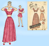 Advance 4241: 1940s Misses 2 Piece Playsuit & Skirt Sz 30B Vintage Sewing Pattern