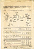 Advance 4530 1940s Misses 2 Piece Peplum Dress Sz 33B Vintage Sewing Pattern