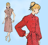 Advance 4530 1940s Misses 2 Piece Peplum Dress Sz 33B Vintage Sewing Pattern