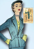 1950s Vintage Advance Sewing Pattern 5716 Uncut Misses Slender Suit Size 32 Bust - Vintage4me2