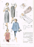 Advance 6239: 1940s Cute Infants Layette w Sleeper Vintage Sewing Pattern