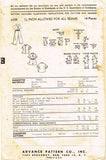 1950s Vintage Advance Sewing Pattern 6300 Toddler Boys Overalls & Jacket Sz 1